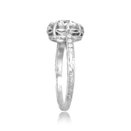 1.51ct Diamond engraved platinum Kaibeto Ring 16556 TSV