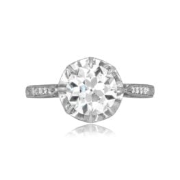 1.51 carat old European cut diamond platinum Kaibeto Ring 16556 TV