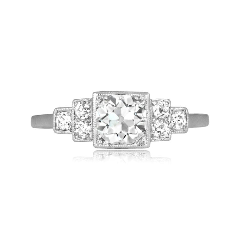 1.05ct Old European Cut Diamond Geometric Farisita Ring