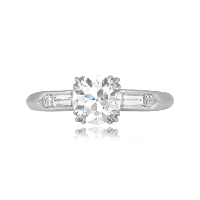 1.02ct Diamond Platinum Seibert Ring