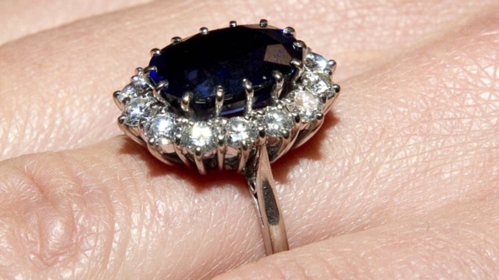 Close up image of diana's ring