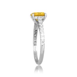 1.57ct Deep Yellow round cut Diamond Richgrove Ring RC102633 TSV