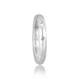 VCA platinum wedding band with diamonds VCA Band 16553 TSV