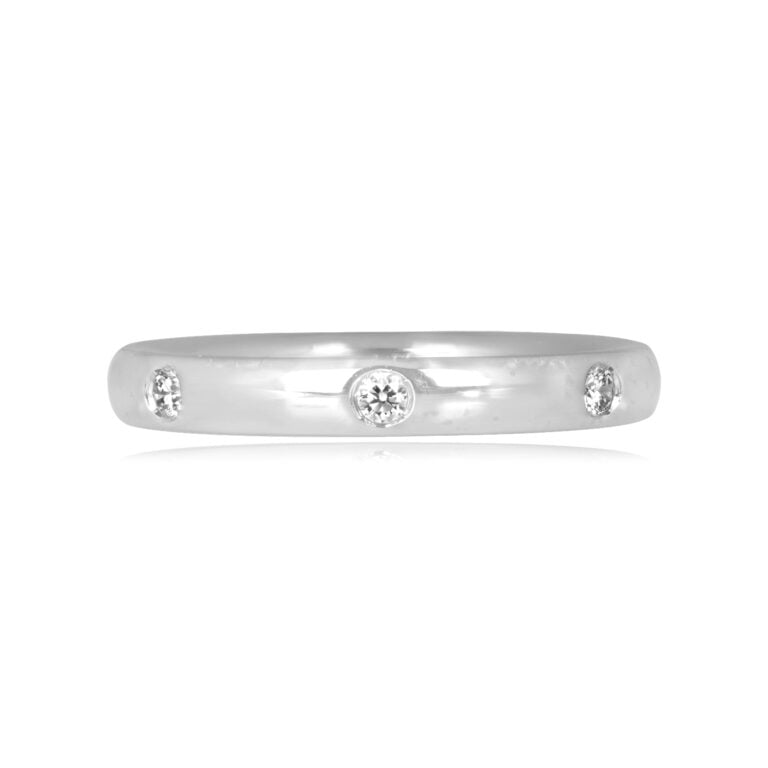 Van Cleef & Arpels Diamond Platinum Band 2.5mm