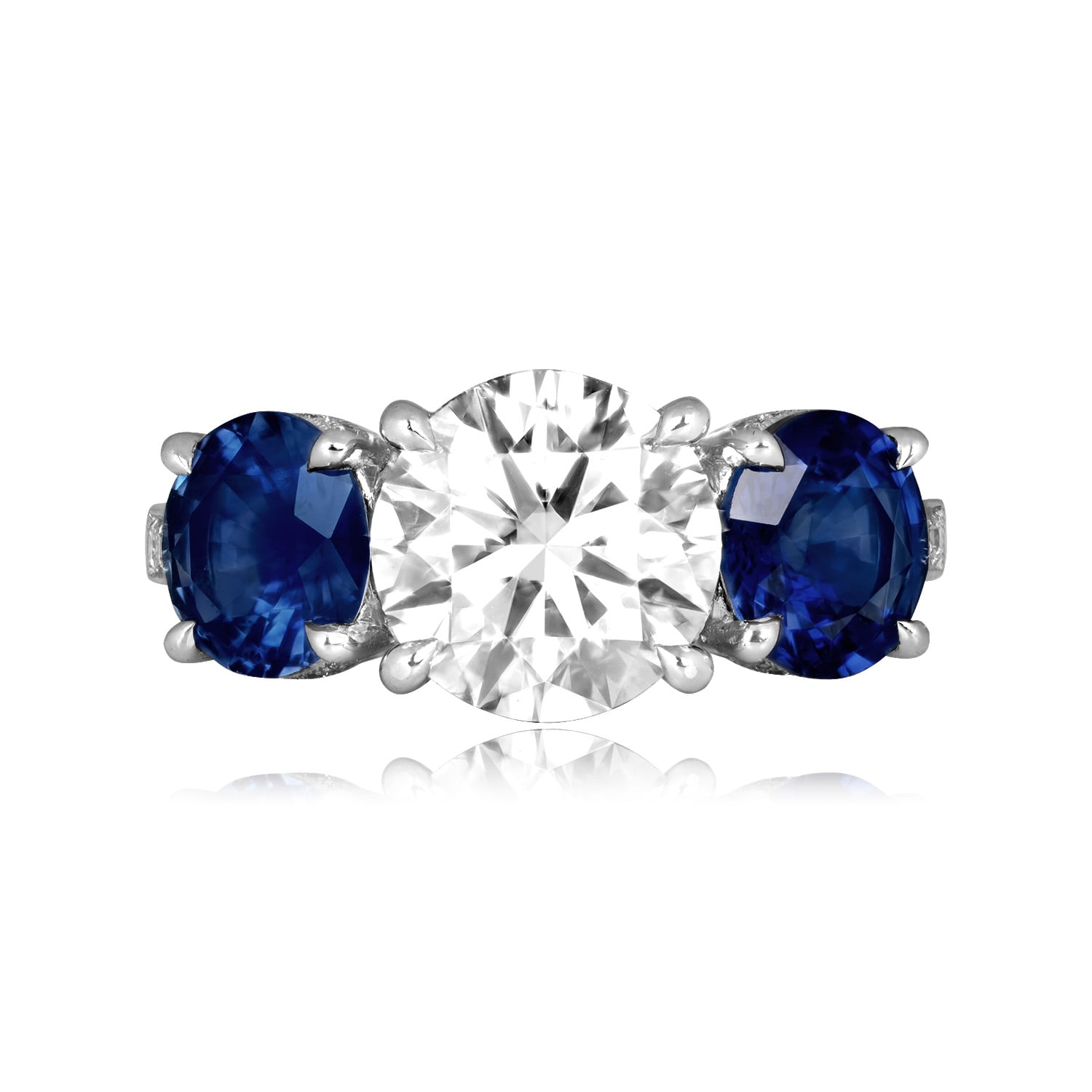 2.23 carat round brilliant cut diamond platinum Glenfield Ring ASS077 TV