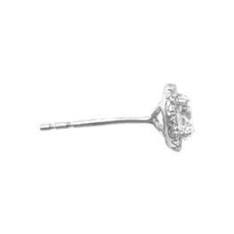 1.00 carat Diamond White Gold Halo Metalton Earrings ASS4814 TSV