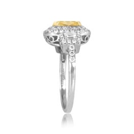 2.00 carat Light Yellow Diamond Halo Gainesville Ring ASS173 TSV