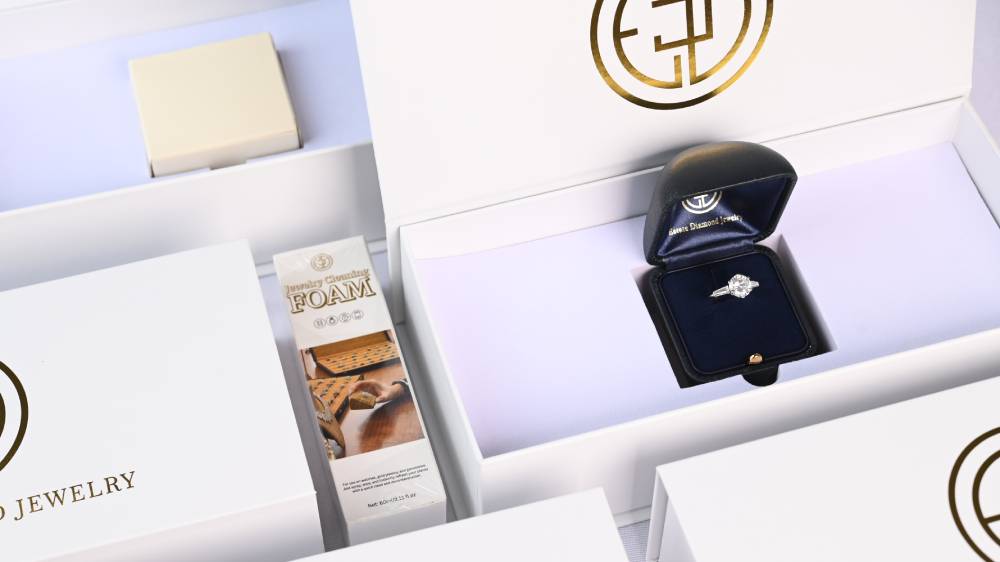 Estate Diamond Jewelry presentation packaging