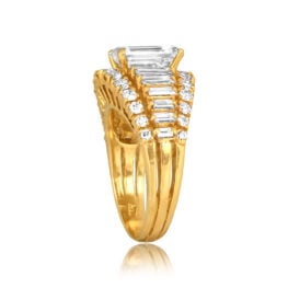 Bailey Banks & Biddle Emerald Cut Diamond Ring 16592 TSV