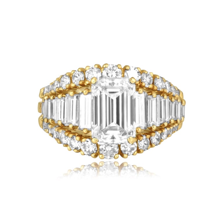 Bailey Banks & Biddle GIA 2.29ct Emerald Cut Diamond Ring