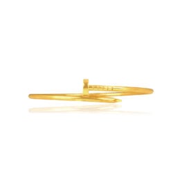 Cartier 18k Yellow gold nail bangle Cartier Bangle 16597 TV