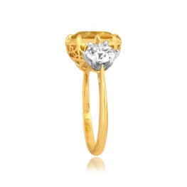 2.65ct Yellow Sapphire Three-Stone Prattville Ring 16621 TSV