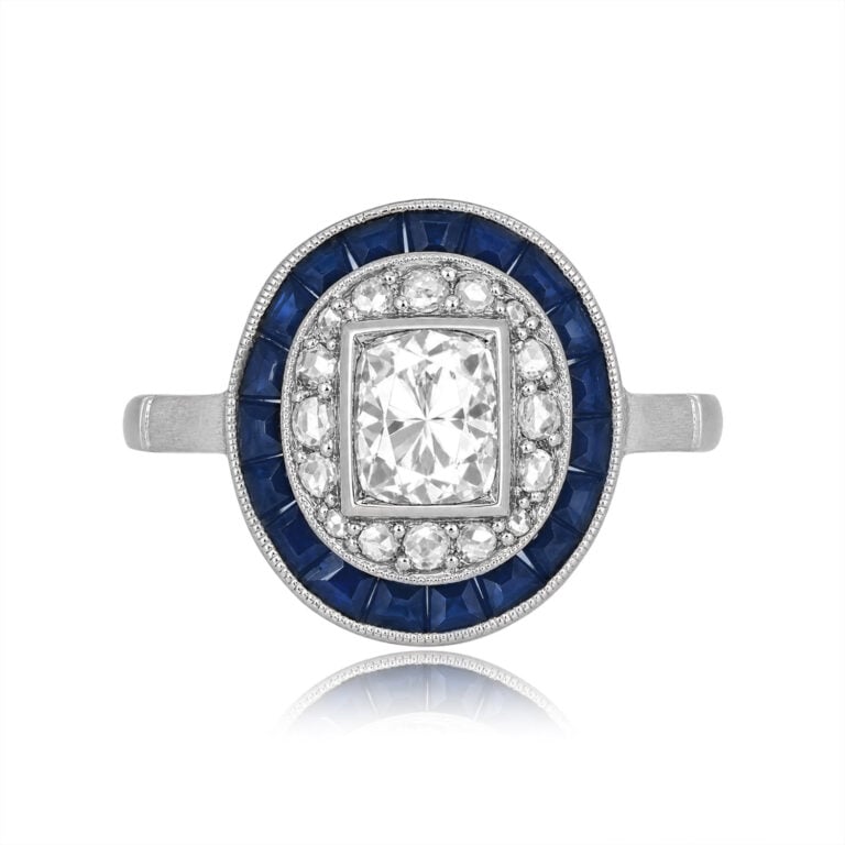 Art Deco 0.40ct Old Mine Cut Diamond Engagement Ring, Circa 1920, Malaga